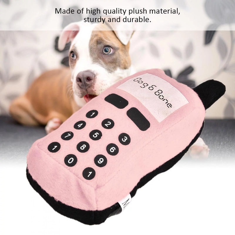 Interactive Chew Toy Cell Phone Shape Pet Chewing Toys Plush Pet Dog Chew Toy, for Cat Pet Shop Pet Puppy Household