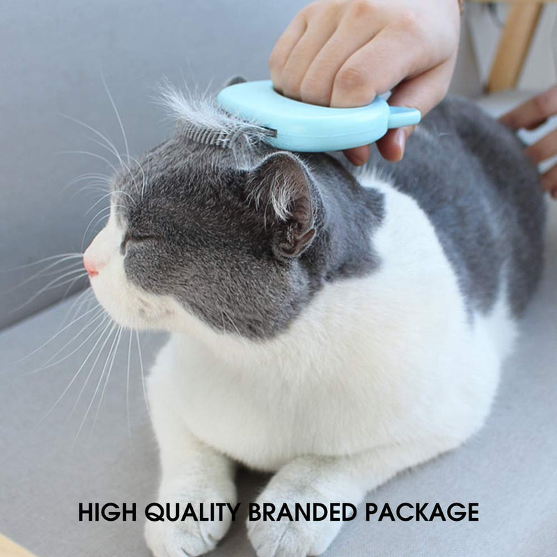 Gentle Cat Grooming Comb Massager - Pet Hair Remover Nail Clipper Cat Puppy Rabbit Pet Shell Massage Deshedding Grooming Shedding Trimming Soft Tools Removing/Loosing Matted Fur Knots Tangles Painless